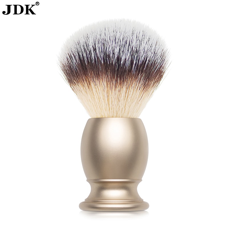 GD Series Alu-alloy Handle Synthetic Bristle Shaving Brush Golden Color