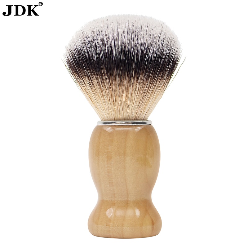 SY Series Chrome & Glossy Wood Handle Synthetic Bristle Shaving Brush