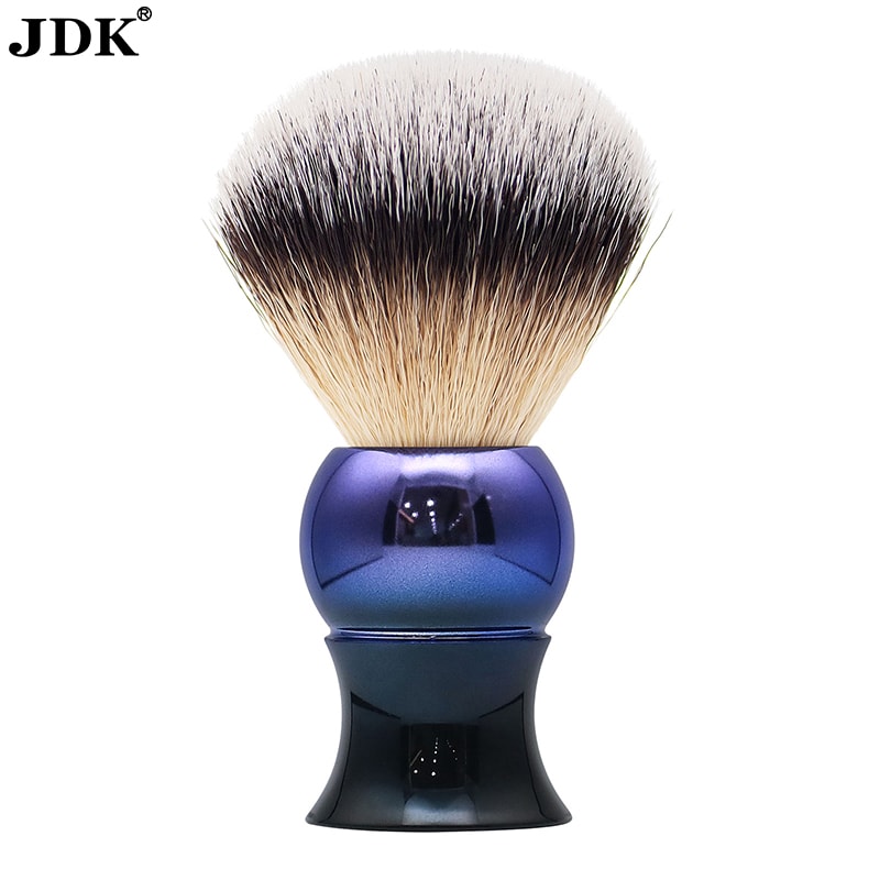 YY Series Acrylic Blue to Black Gradient Handle Shaving Brush with Nylon Bristles