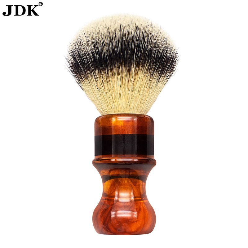 YZ Series Resin Amber Color Handle Synthetic Firber Shaving Brush 