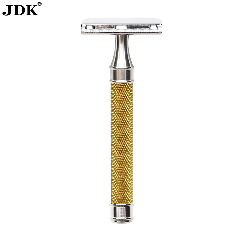 Double-Edge Safety Razor With Electro-Plating Stainless Steel Anti-slip Mesh Handle RWW-SS 